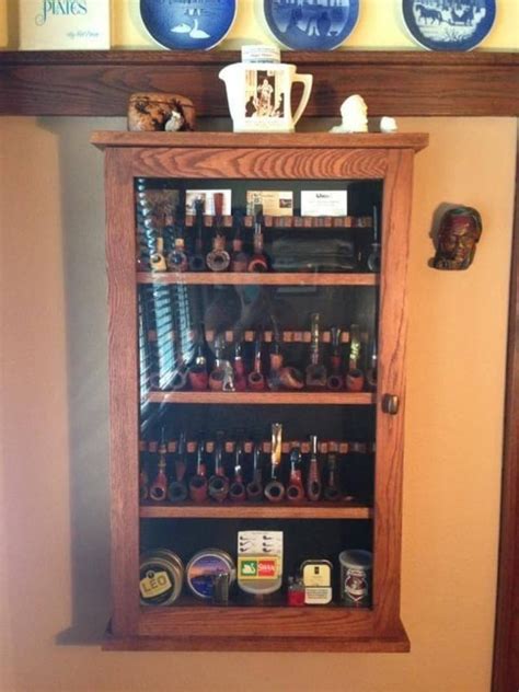 tobacco pipe storage cabinet